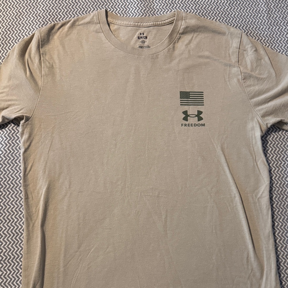 Under Armour Men's Freedom Tee in Beige
